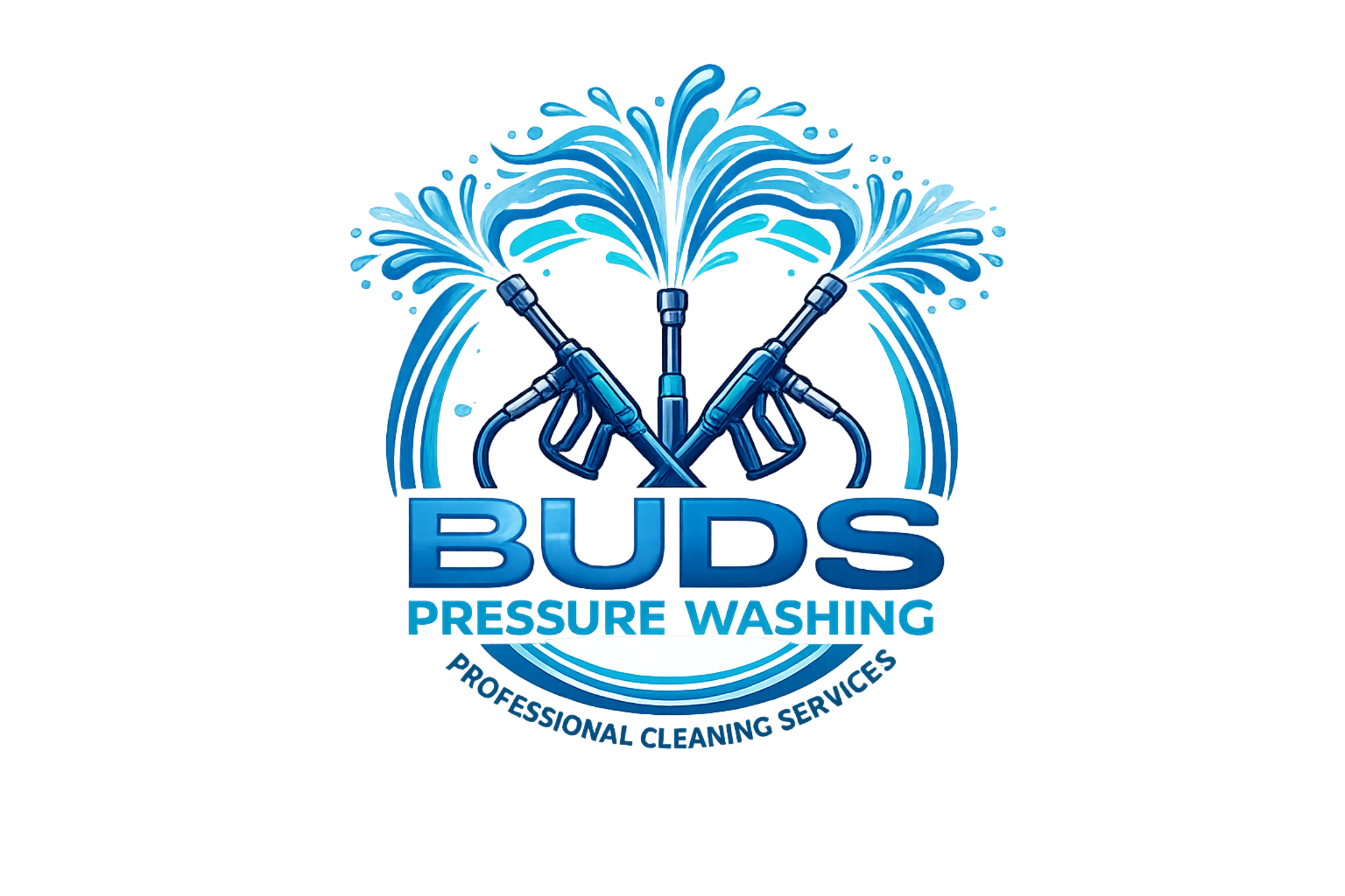 Buds Pressure Washing transparent logo